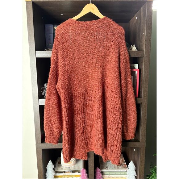 Buckle Daytrip Fuzzy Cardigan Sweater In Arabian Spice Orange Size Large - Picture 5 of 8